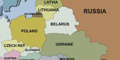 Mapa de Eslovenia y los países vecinos