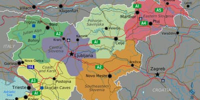 Eslovenia mapa del país